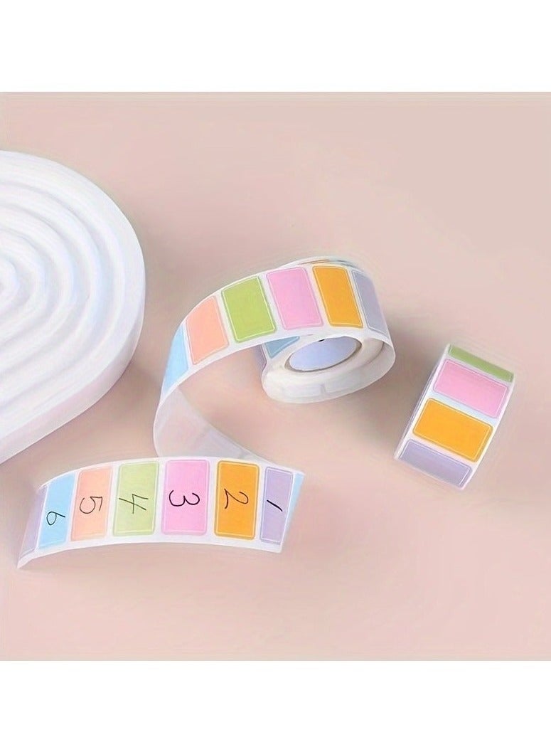 2 Rolls of 1000 Waterproof Color Coded Labels, Bright Durable Name Stickers, Writable Adhesive Tags for Organizing, Labeling, Events, Easy Tear-Off - Image 4