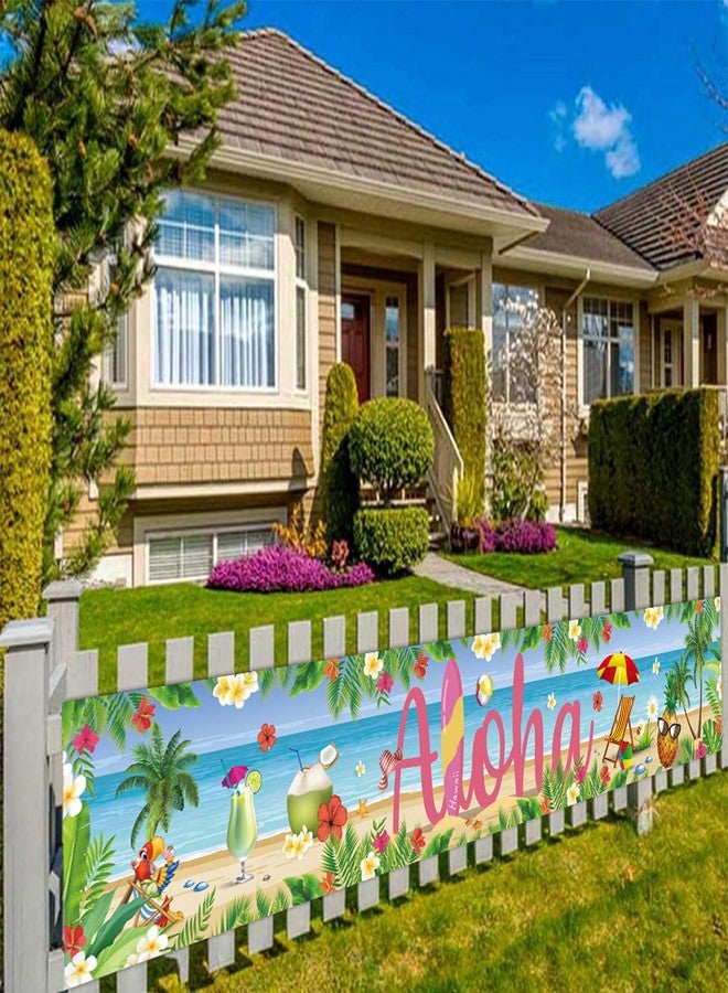 Tagberoy Hawaiian Party Decorations Extra Large Size Aloha Sign Banner for Summer Tropical Beach Aloha Party Decorations, 118 x 20 inch - Image 5