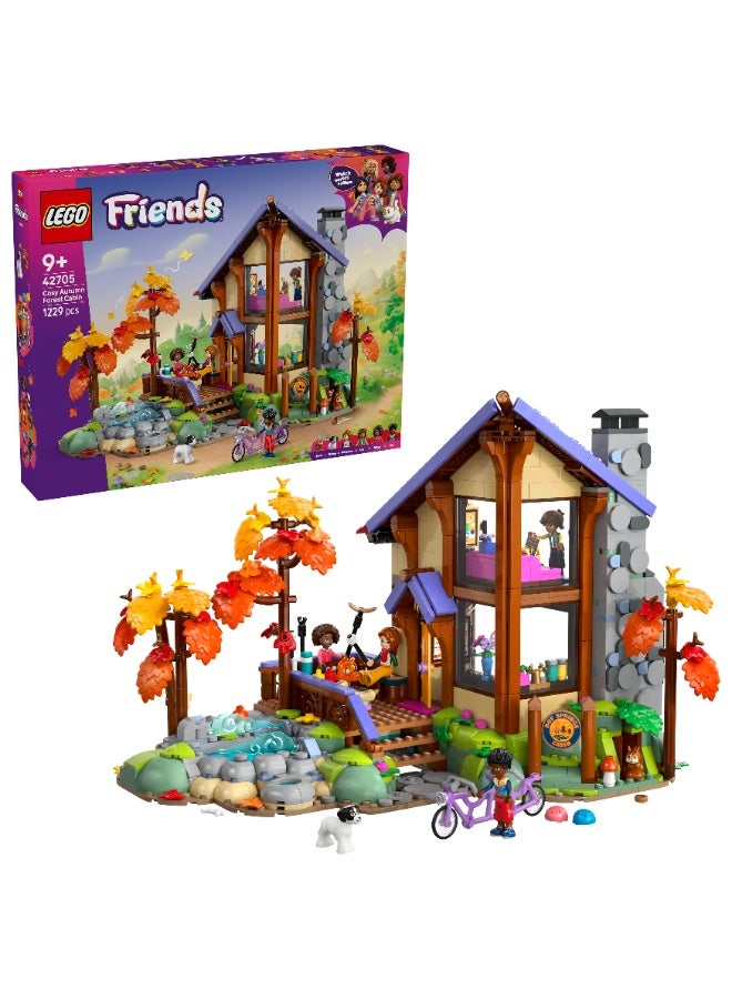 LEGO Friends Cosy Autumn Forest Cabin Toy with Animals 42705 (Age 9+, 1229 Pieces) - Image 1