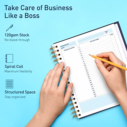 Sweetzer & Orange S&O Project Management Planner - Work Organizer Daybook– Assignment Schedule Notebook - Task Manager – Activity Notebooks for Work - Project Management Journal- 200 Pages, 8.25" x 9.3” - Image 3