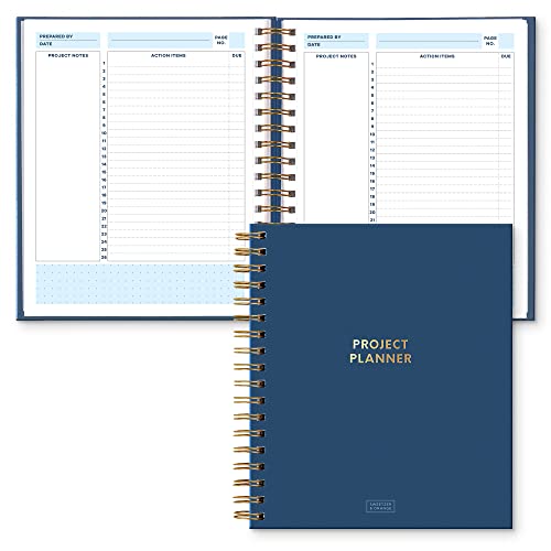 Sweetzer & Orange S&O Project Management Planner - Work Organizer Daybook– Assignment Schedule Notebook - Task Manager – Activity Notebooks for Work - Project Management Journal- 200 Pages, 8.25" x 9.3” - Image 1