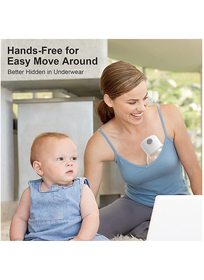 Pack Of 2 Wearable, Double, Hands Free, Low Noise And Painless Breast Pump With 30 Piece Breastmilk Storage Bags
