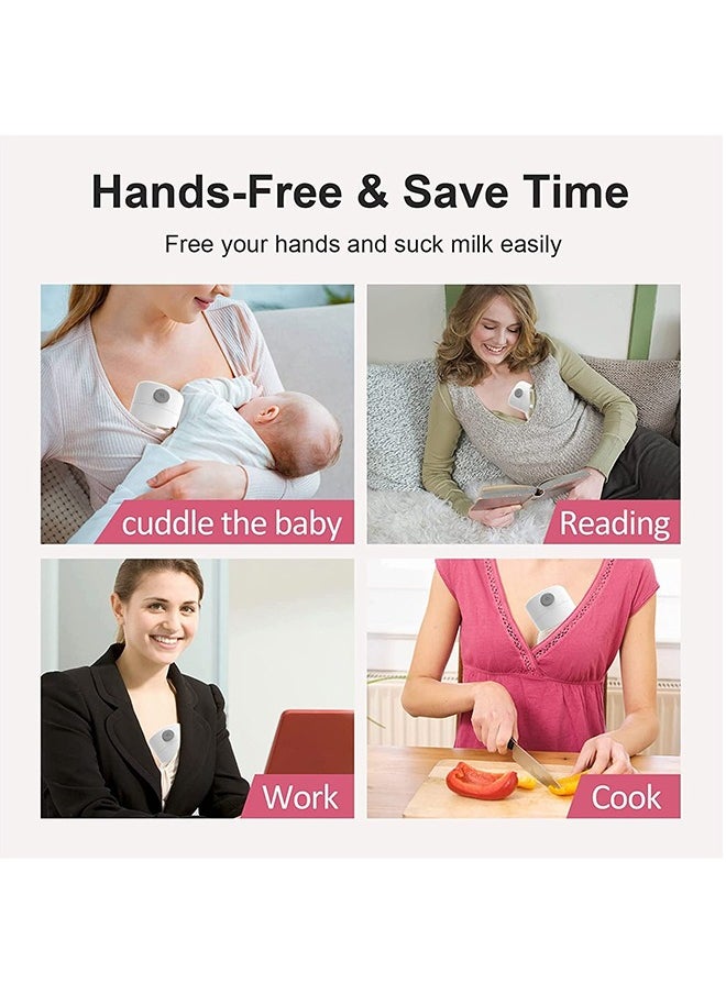Pack Of 2 Wearable, Double, Hands Free, Low Noise And Painless Breast Pump With 30 Piece Breastmilk Storage Bags