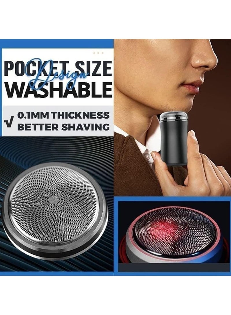 Electric Mini Shaver, Washable Men's Electric Shaver, Portable Pocket Electric Shaver, Rechargeable Beard Trimmer, Waterproof Beard Razor - Image 5