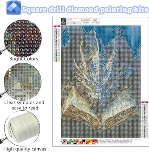 AIBOERL Diamond Art Kits for Adults,5D Diamond Painting Kits for Adults Beginners,DIY Full Round Drill Diamond Dot Painting Gem Art Kits for Adult, Home Wall Decor - Image 3
