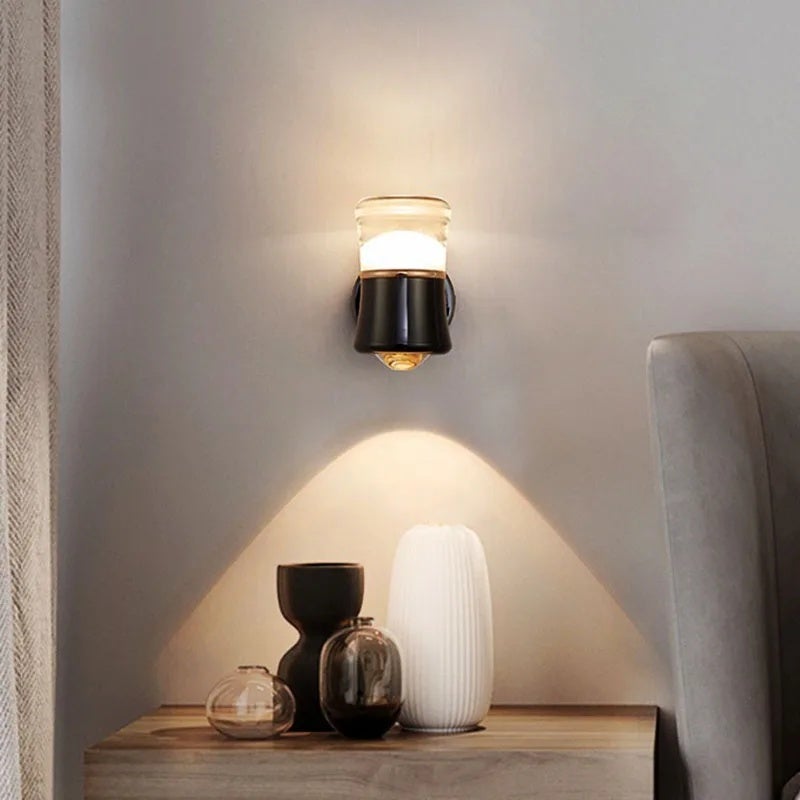 Modern Minimalist Nordic Bedroom Bedside Rotatable Wall Lamp Aisle Living Room Background Wall Decoration Led Lighting - Image 5