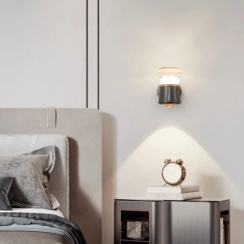 Modern Minimalist Nordic Bedroom Bedside Rotatable Wall Lamp Aisle Living Room Background Wall Decoration Led Lighting - Image 3