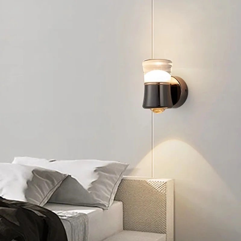 Modern Minimalist Nordic Bedroom Bedside Rotatable Wall Lamp Aisle Living Room Background Wall Decoration Led Lighting - Image 2