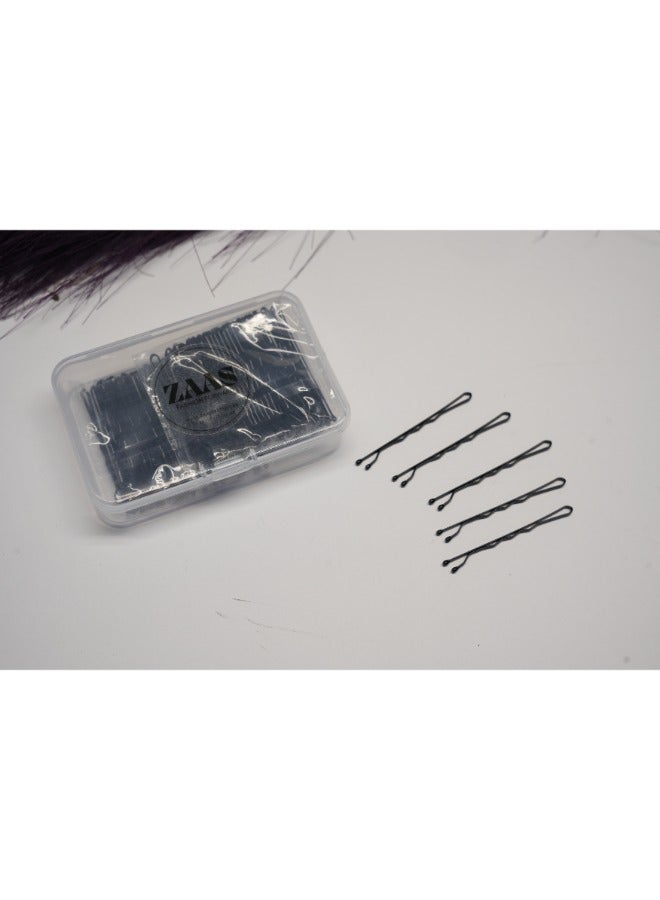 ZAAS Hair Pins Pack Of 150 Pcs Bobby Pins Bun Hair Pins, Black Hair Grips, Hair Pin for Women, Wedding Bridal Black Hair Pins - Image 4
