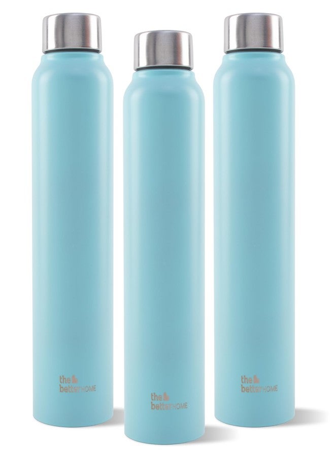 The Better Home Stainless Steel Water Bottle 1 Litre | Leak Proof, Durable & Rust Proof | Non-Toxic & BPA Free Steel Bottles 1+ Litre | Eco Friendly Stainless Steel Bottle | Pack of 3 - Image 1