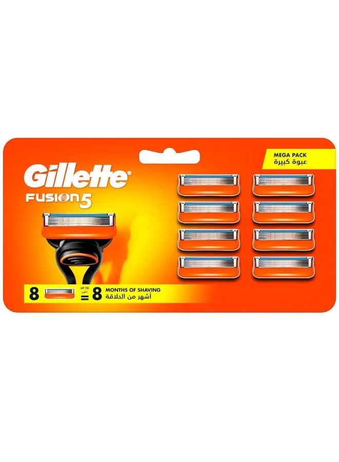 جيليت فيوجن بروجلايد شفرات حلاقة – عبوة 8 قطع - Image 1