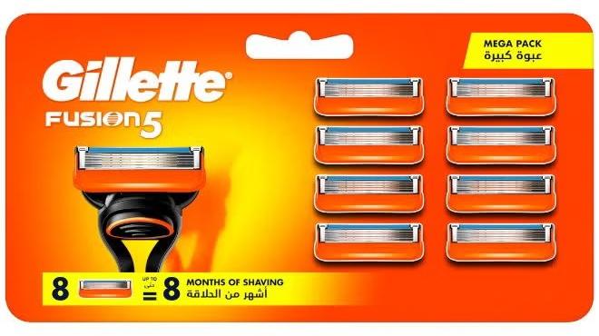 جيليت فيوجن بروجلايد شفرات حلاقة – عبوة 8 قطع - Image 1