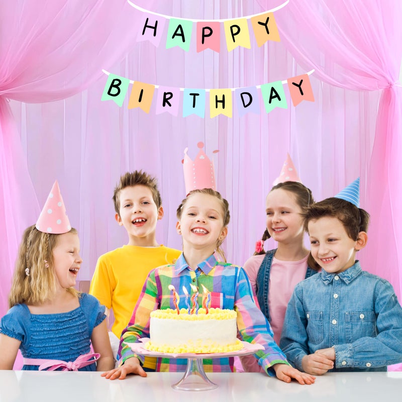 1iAM 4pcs Pink Decoration Net - Large Size, Stitched with Ribbon, Nylon Made, Reusable, Soft, Wrinkled Free, 8.5x5ft Each, Backdrop Net for Birthday, Anniversary, Wedding Party Decorations - Image 3