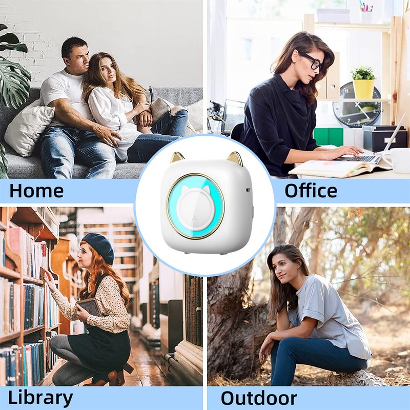 Mini Pocket Printer Portable Thermal Printer Wireless BT Connection 203DPI for Picture Label DIY Handcraft List Memo Notes Journal Receipt Paper Instant Sticker with 6 Thermal Paper Roll & 5pcs - Image 4