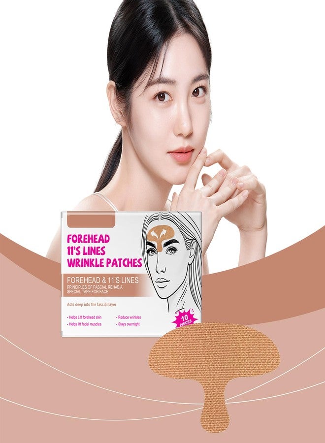 DLZZRS 10pcs Forehead Wrinkle Patches, Forehead Wrinkles Beauty Treatment Wrinkle Patches, Stays Overnight, Waterproof Masks Patches, Smooth & Soften Forehead Wrinkles & Eleven Lines - Image 3
