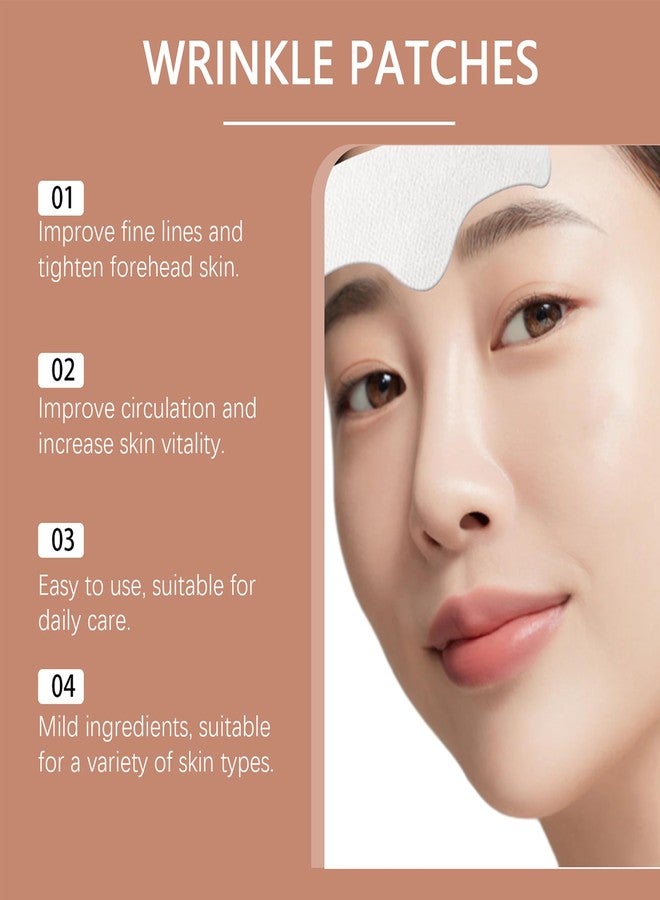 DLZZRS 10pcs Forehead Wrinkle Patches, Forehead Wrinkles Beauty Treatment Wrinkle Patches, Stays Overnight, Waterproof Masks Patches, Smooth & Soften Forehead Wrinkles & Eleven Lines - Image 4