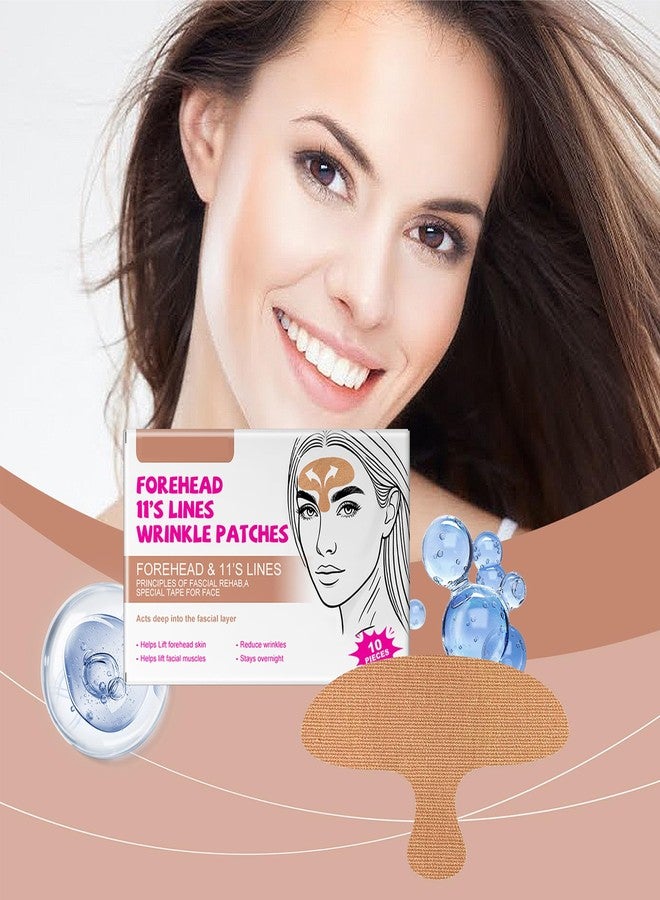 DLZZRS 10pcs Forehead Wrinkle Patches, Forehead Wrinkles Beauty Treatment Wrinkle Patches, Stays Overnight, Waterproof Masks Patches, Smooth & Soften Forehead Wrinkles & Eleven Lines - Image 2
