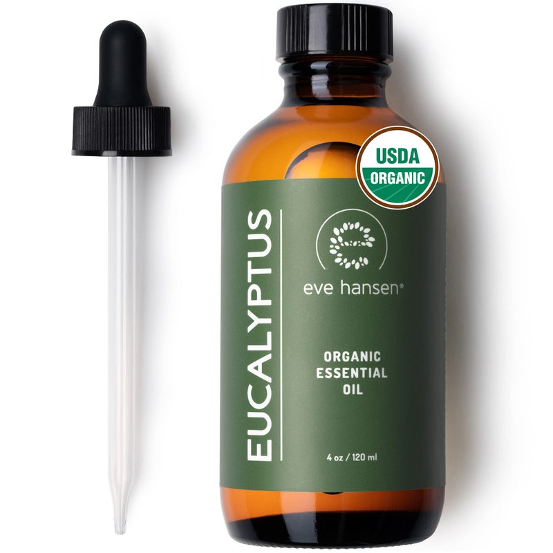 Eve Hansen Organic Eucalyptus Essential Oil 4oz | Topical & Aromatherapy | Sauna Essential Oil - Image 1