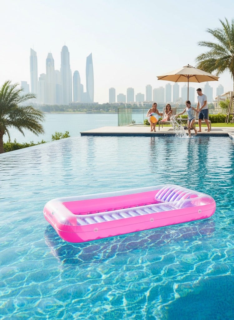 Adventure Lab Inflatable Pool Lounge Float with Pillow – Comfortable Inflatable Pool Float and Inflatable Pool Bed for Adults, Portable Pool Float Bed Adult and Floaty for Pool & Beach - Image 5