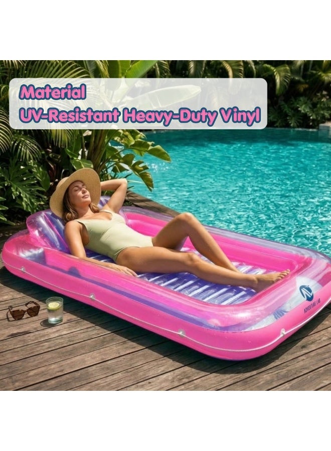 Adventure Lab Inflatable Tanning Pool Lounge Float with Pillow – 70” Suntan Pool Float, Personal Sunbathing Lounger for Adults, Large Inflatable Pool Raft for Swimming Pool, Beach & Summer Relaxation - Image 3
