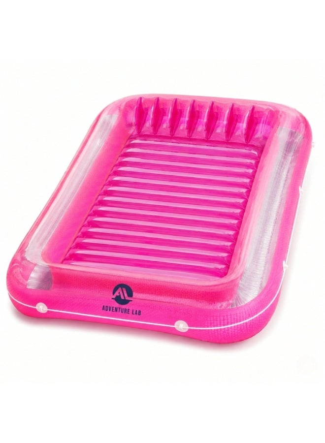 Adventure Lab Inflatable Tanning Pool Lounge Float with Removable Pillow – Large 200 x 135 cm Suntan Pool Float for Adults, Personal Cooling Pool Raft, Heavy-Duty UV Resistant Vinyl Lounger for Pool, Beach & Summer Relaxation - Image 1