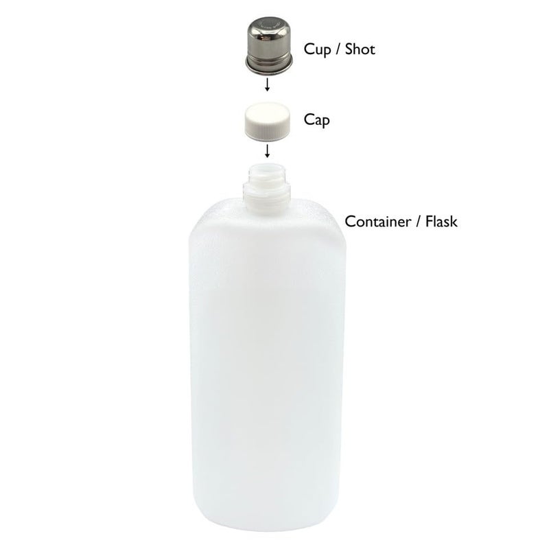 Franmara Plastic Travel Flask 26 oz, Set of 2 - Image 2