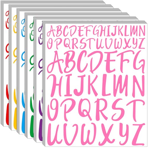 Bemeol 1872 Pieces Letter Stickers 36 Sheet Self Adhesive Stick on Letters Capital Alphabet Sticker Letter for Bulletin Board Classroom Craft Home Decor1 Inch2 Inch - Image 1
