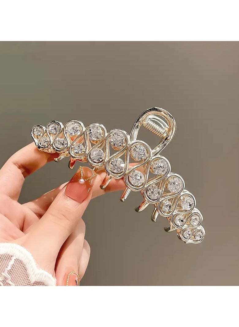 Goolsky Elegant Design Hair Claw Clip for Women, Large Size, Zinc Alloy, Simple Style, Shark Clip Fashion Hair Accessory  - Image 1