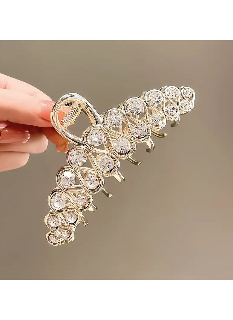 Goolsky Elegant Design Hair Claw Clip for Women, Large Size, Zinc Alloy, Simple Style, Shark Clip Fashion Hair Accessory  - Image 5