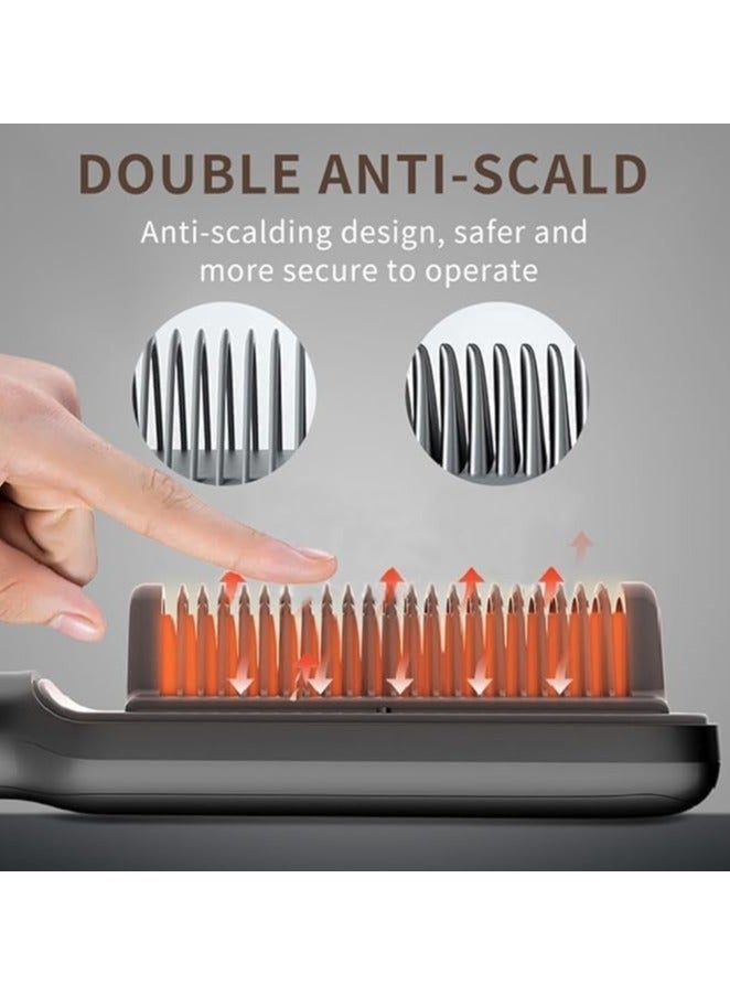 Professor Heated Hair Straightening Brush, Heat Comb Up to 1080°F, Straightening Brush for All Hair Types - Image 3