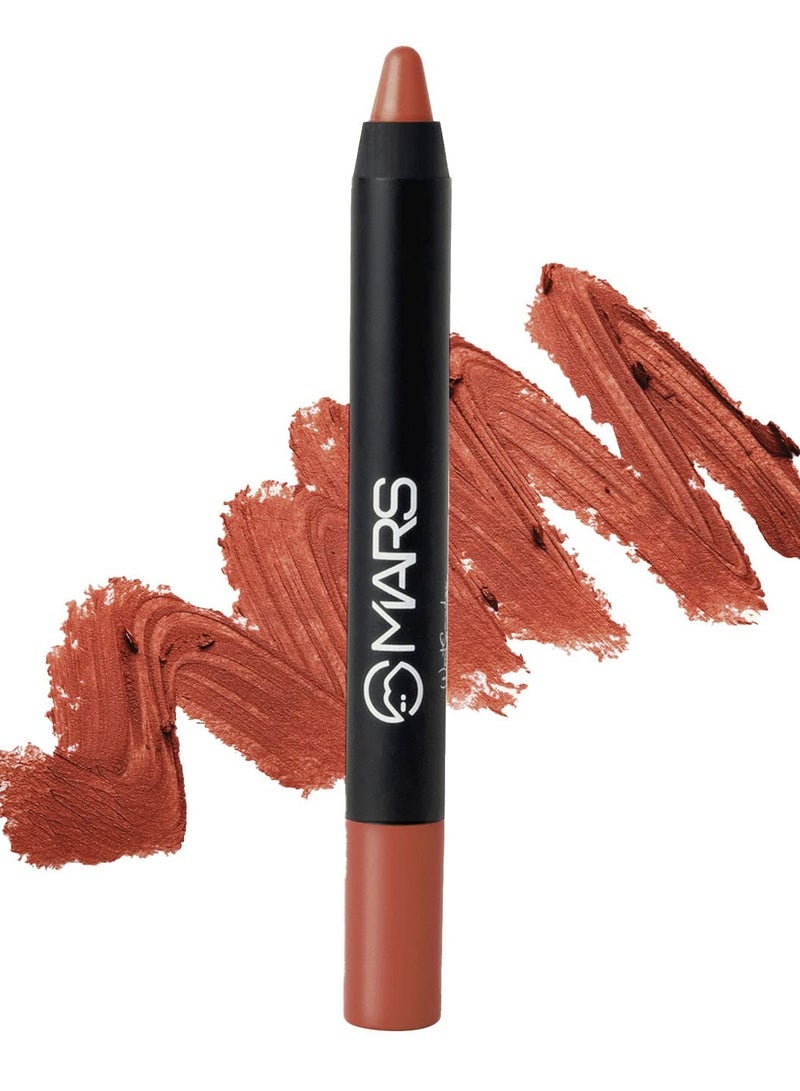 مارس أحمر شفاه مارس طويل الأمد يدوم حتى 12 ساعة | لمسة نهائية غير لامعة | مقاوم للماء | قلم تلوين الشفاه لن يتلطخ ولن يتزحزح (3.5 جرام) (21-بوس ليدي) - Image 1