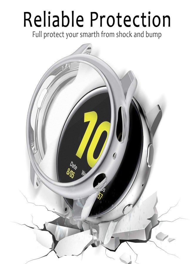 Meliya 4 Pack Screen Protector for Samsung Galaxy Watch Active 2 40mm 44mm, TPU All-Around Protective Case Cover Rugged Bumper Shell Accessories for Samsung Galaxy Watch Active 2 - Image 4