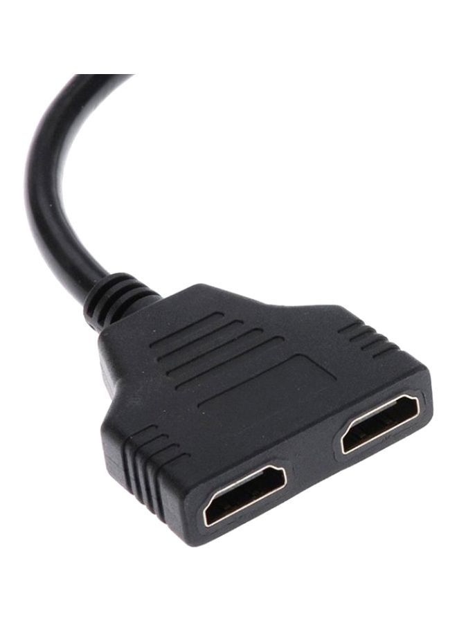 HDMI Male To 2 HDMI Cable Splitter Adapter Converter - Image 2