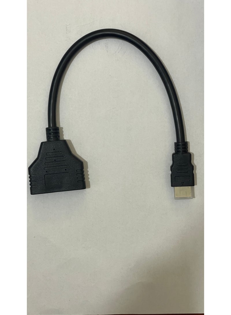 HDMI Male To 2 HDMI Cable Splitter Adapter Converter - Image 1