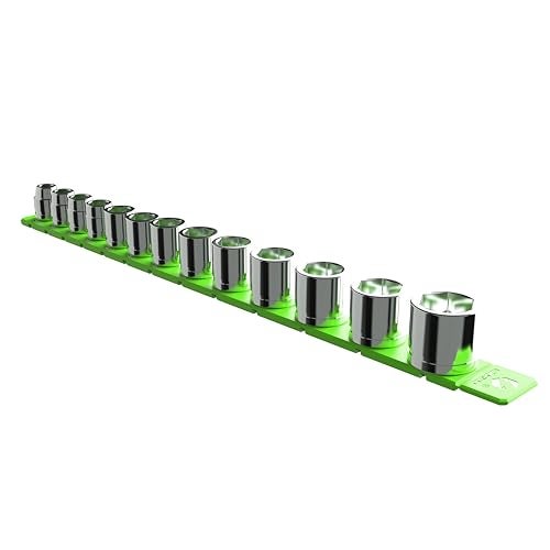 E-Z Red EZRED FSR38G 38 Flexible Magnetic Socket Holder Rail Green - Image 1