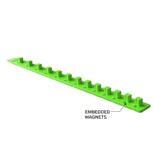 E-Z Red EZRED FSR38G 38 Flexible Magnetic Socket Holder Rail Green - Image 3