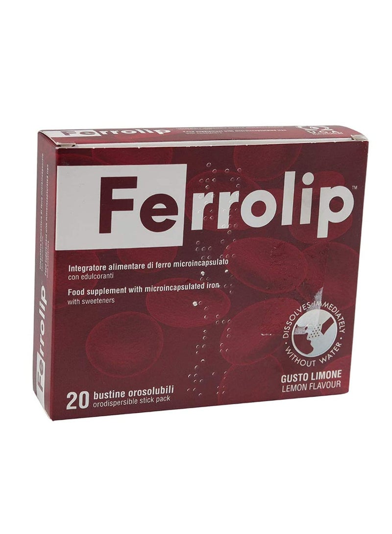 مسحوق عبوة عصا قابلة للتشتت 20 حبة (نكهة الليمون)