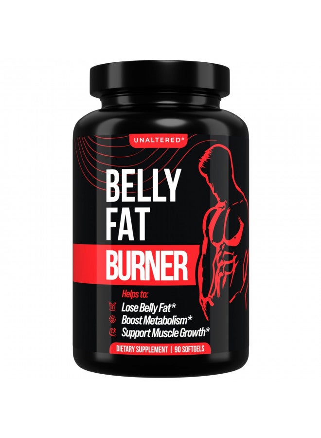 UNALTERED UNALTERED Belly Fat Burner for Men - Lose Belly Fat, Tighten Abs, Support Lean Muscle Growth - Jitter & Caffeine-Free Weight Loss Pills - 90 Ct - Image 1