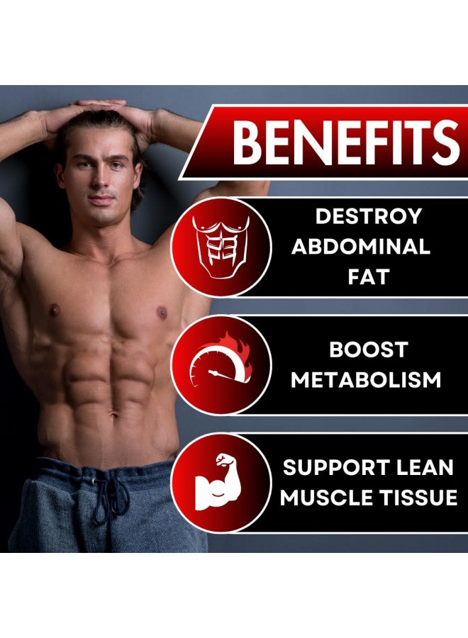 UNALTERED UNALTERED Belly Fat Burner for Men - Lose Belly Fat, Tighten Abs, Support Lean Muscle Growth - Jitter & Caffeine-Free Weight Loss Pills - 90 Ct - Image 4