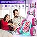 AFUNX RC Stunt Cars Remote Control Car Double Sided 360 Flip Rotating 4WD 24Ghz Rechargeable Car Toy with Headlights For Outdoor Indoor for 612 years old Kids Girls Boys Birthday Xmas Gift Pink - Image 4