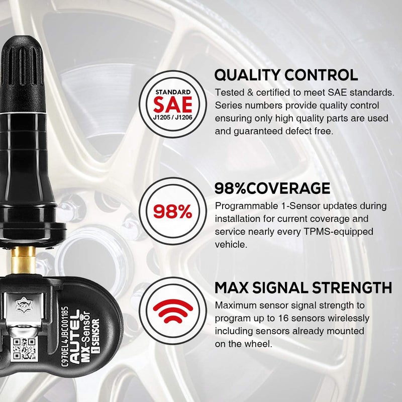 Autel TPMS Sensor MX-Sensor 315MHz+433MHz 2in1 TPS218 Tire Pressure Monitoring System - Image 2
