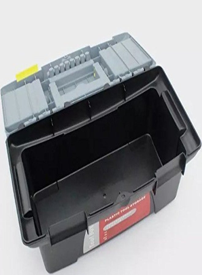 Mezon Multipurpose Storage Box with Handle | Portable Tool Organizer for Home, Office & Garage | Easy to Carry Hardware & Accessories Container (Durable, Random Colors) - Image 4