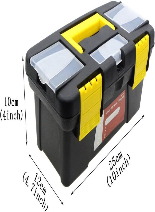 Mezon Multipurpose Storage Box with Handle | Portable Tool Organizer for Home, Office & Garage | Easy to Carry Hardware & Accessories Container (Durable, Random Colors) - Image 2