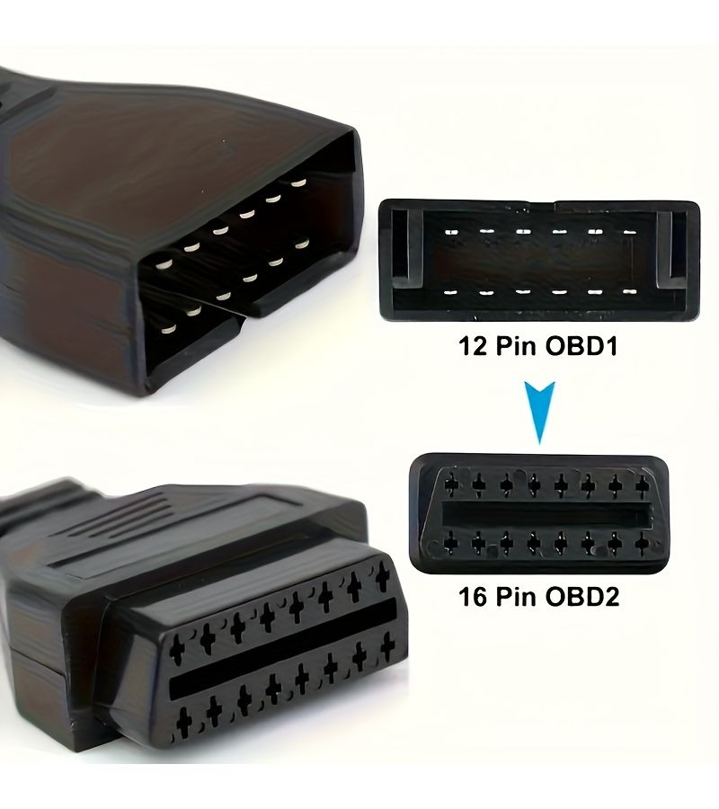 GM 12 Pin OBD1 to OBD2 Adapter 16 Pin Connector for Diagnostic Interface - Image 4