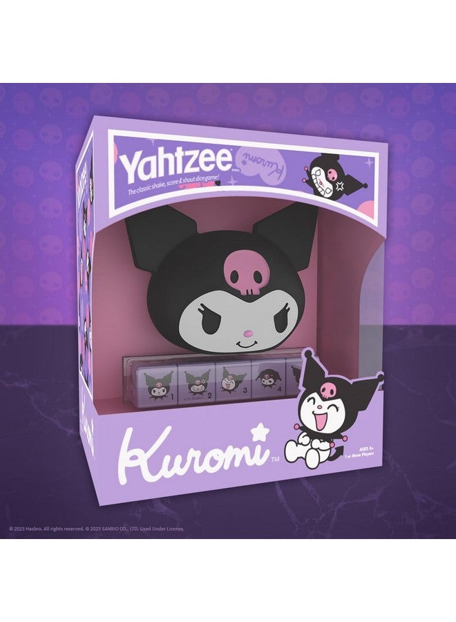 USAopoly YAHTZEE: Kuromi | Collectible Kuromi Head Dice Cup | Dice Featuring Her Adorable Range of Emotions | Classic Dice Game Based on Hello Kitty & Friends Character | Officially Licensed Game & Merchandise - Image 3