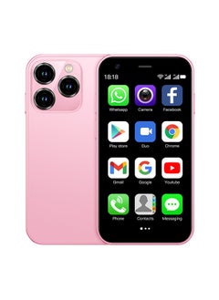 SOYES Super Mini Mobile Phone Android Quad Core Titanium Silver, Mobile Mini Smartphone Ultra Small Pocket Student Children Men and Women（Pink）  - Image 1