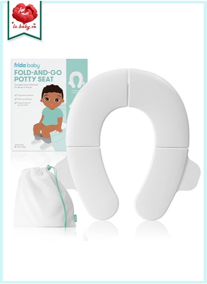 Fold-and-Go Potty Seat for Toilet | Foldable Travel Potty Seat for Toddler, Fits Round & Oval Toilets, Non-Slip Base, Handles, Includes Free Travel Bag - pzsku/Z4AEF970AB9FE1D1D5241Z/45/_/1733120692/a917e1e3-eb4d-4489-b2b6-52d1d12a1c9f