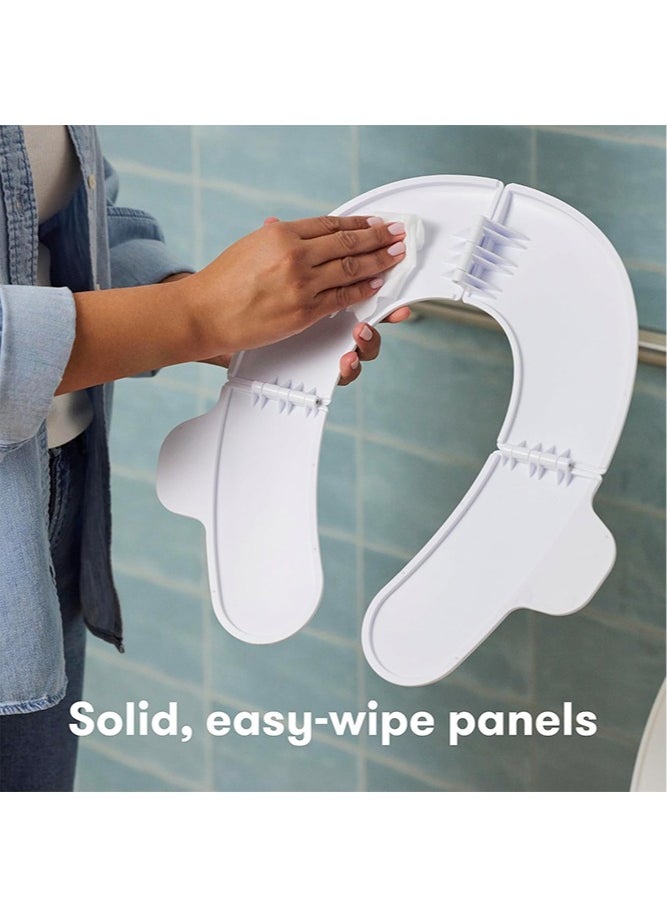 Fold-and-Go Potty Seat for Toilet | Foldable Travel Potty Seat for Toddler, Fits Round & Oval Toilets, Non-Slip Base, Handles, Includes Free Travel Bag - pzsku/Z4AEF970AB9FE1D1D5241Z/45/_/1733120694/c0f8058c-2442-4b9f-8ab0-2e91af5fa6fb