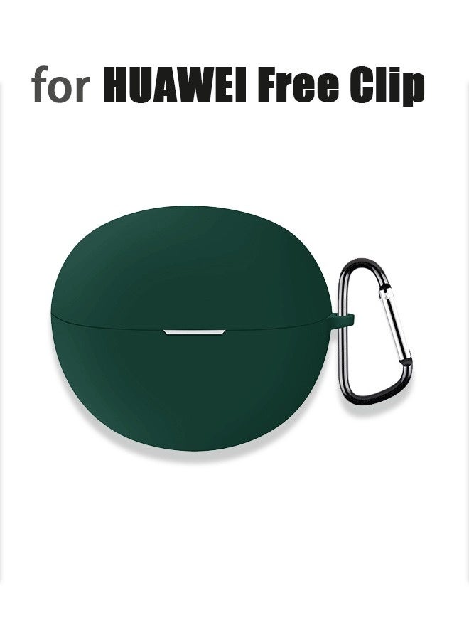 NIBEMINENT Protective Silicone Case Cover for HUAWEI Free Clip In-Ear Earphones Green  - Image 4