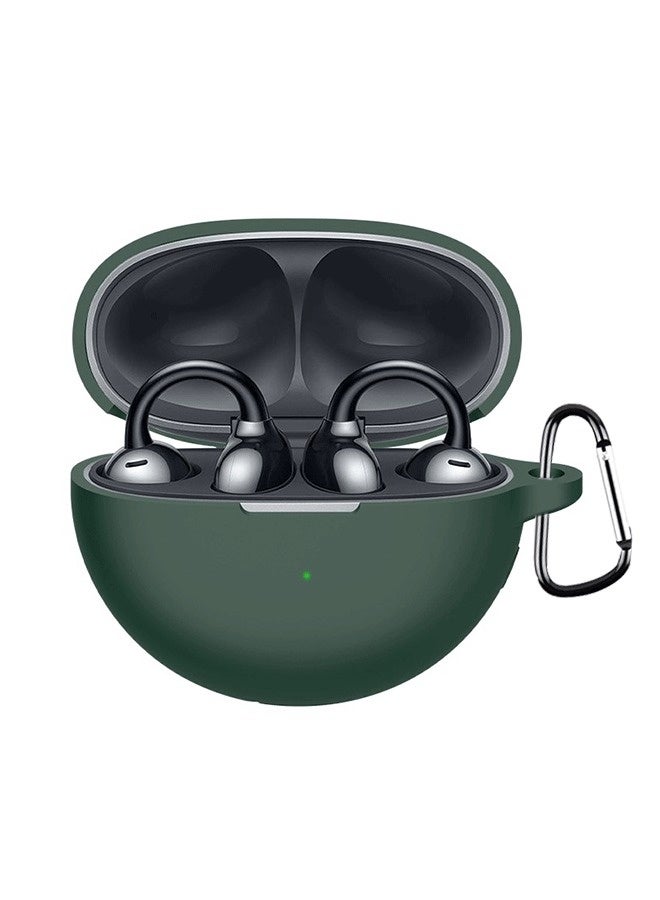 NIBEMINENT Protective Silicone Case Cover for HUAWEI Free Clip In-Ear Earphones Green  - Image 2